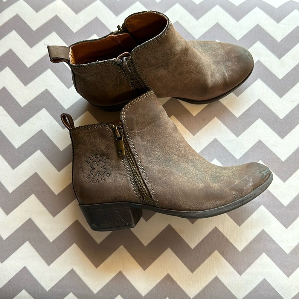 Lucky Brand Booties. Used condition. Size 12M.